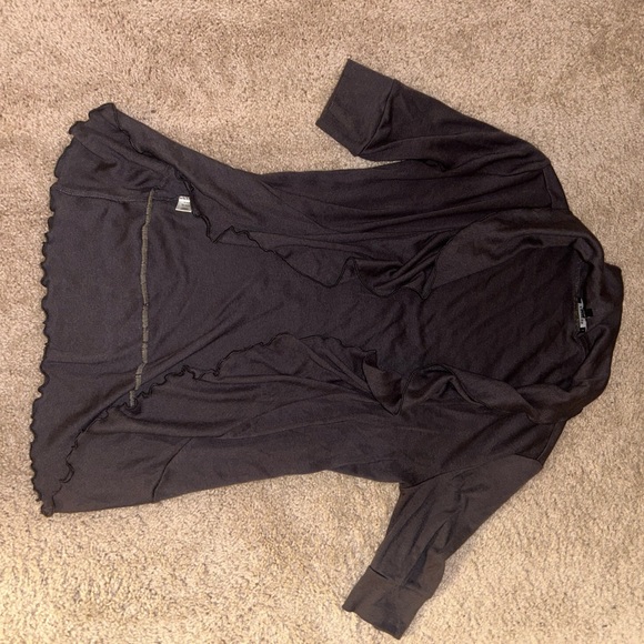 Express Ruffle Shrug Sweater - Picture 4 of 6